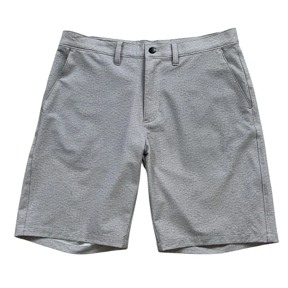 14th & Union Men’s Heather Tan‎ Grey Hybrid Shorts Size 32 NWOT